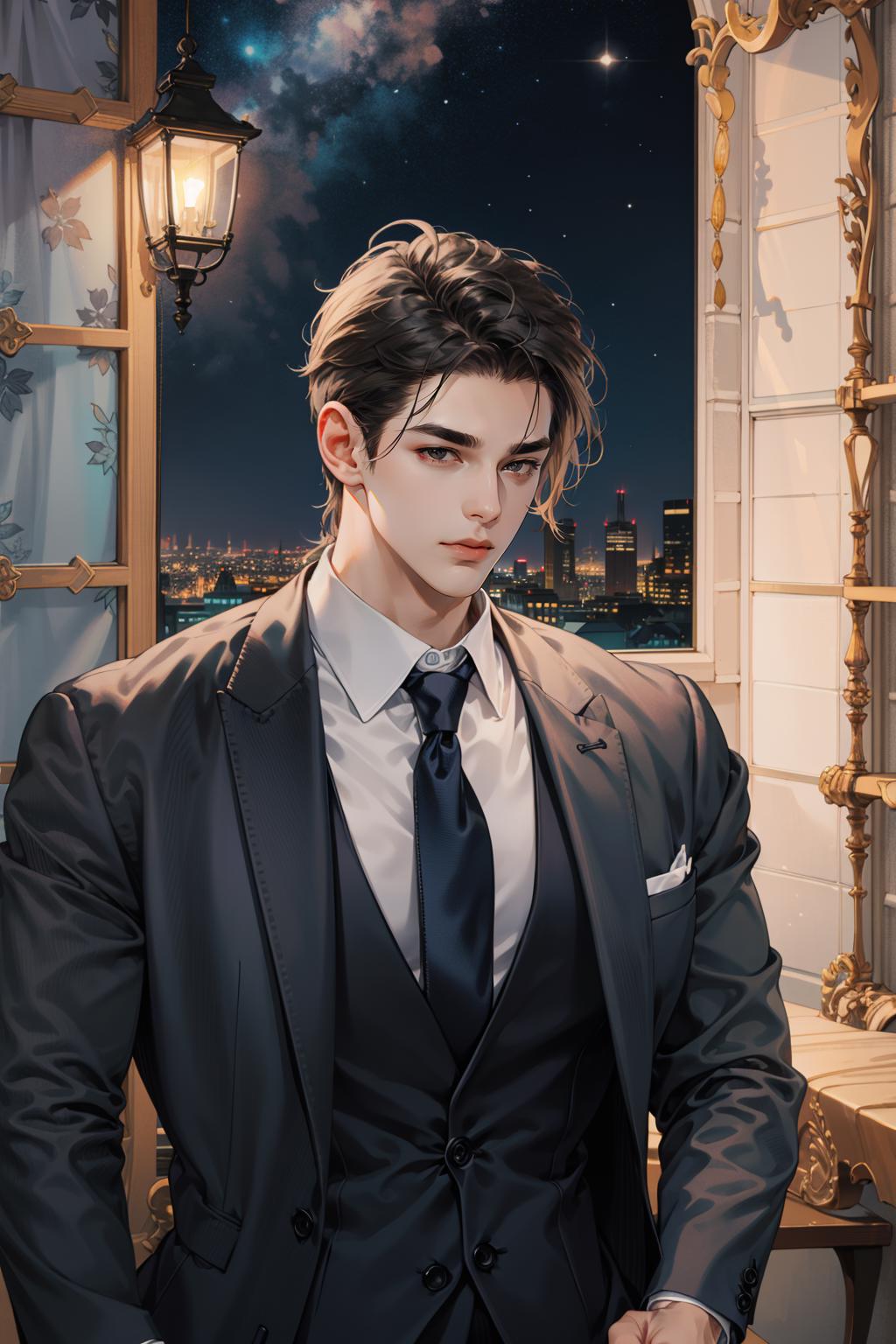 Anime Man In Suit PNG Image | Transparent PNG Free Download on SeekPNG